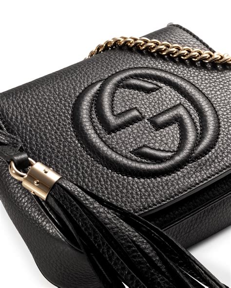 gucci mini leather crossbody|black gucci crossbody purse.